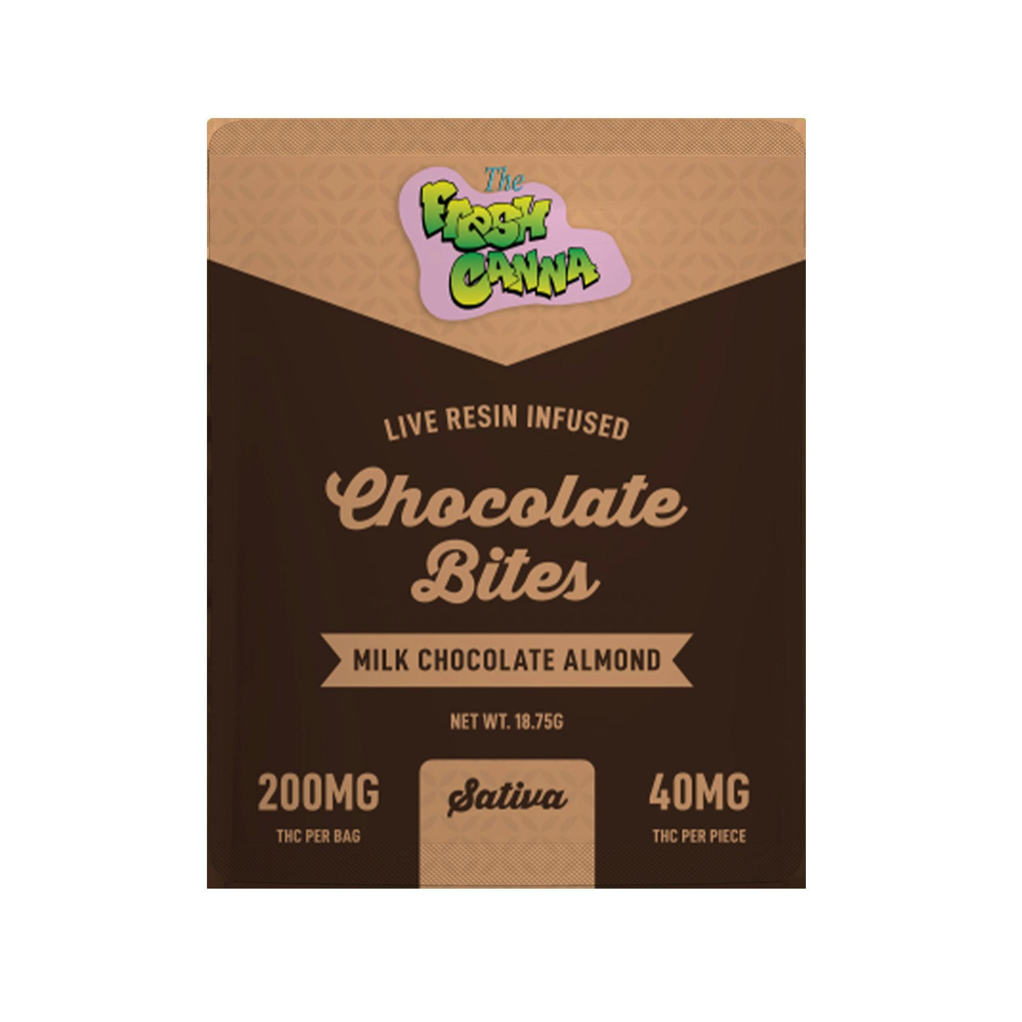 Fresh Canna - Milk Chocolate Almond Bites