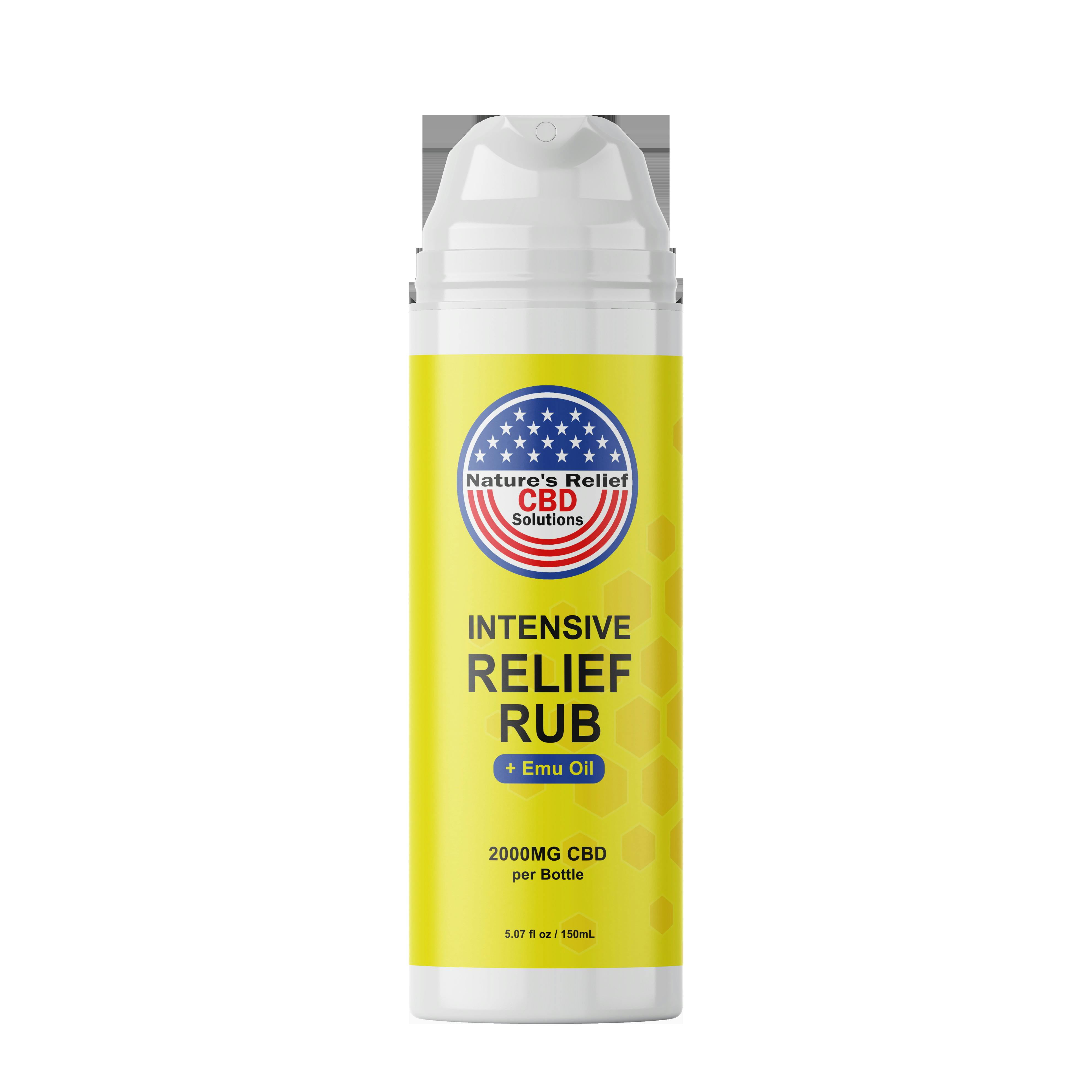 Natures' Relief - Intensive Relief + Emu Oil 2000 mg CBD