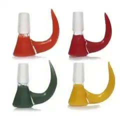 Solid Colour Horned Bowl w/ Glass Screen