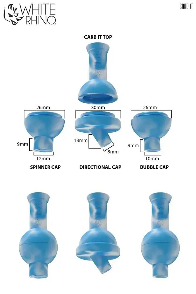 White Rhino Carb-It Silicone Carb Cap