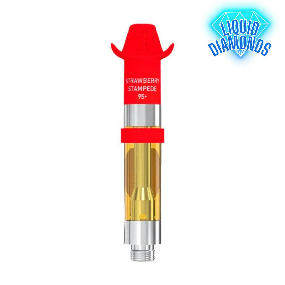 Strawberry Stampede Liquid Diamond Vape Cartridge | 0.95g | Wild West