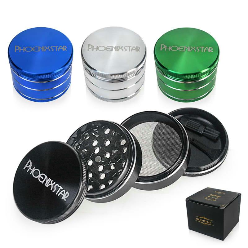 Silver Accented 4-Piece Grinder