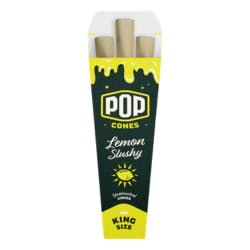 Lemon Slushy Flavour Popping Pre-Rolled Cones