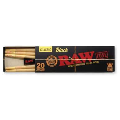 Black King Sized Cones | 20-Pack