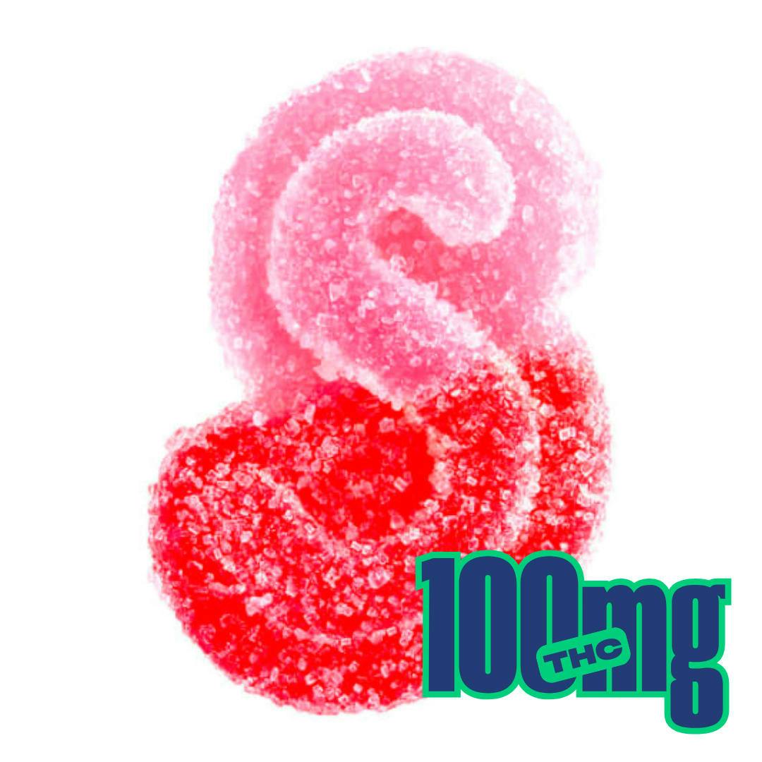 Fully Blasted Strawberry Watermelon 1:1 CBG THC Gummies | 10-Pack | SOURZ by Spinach
