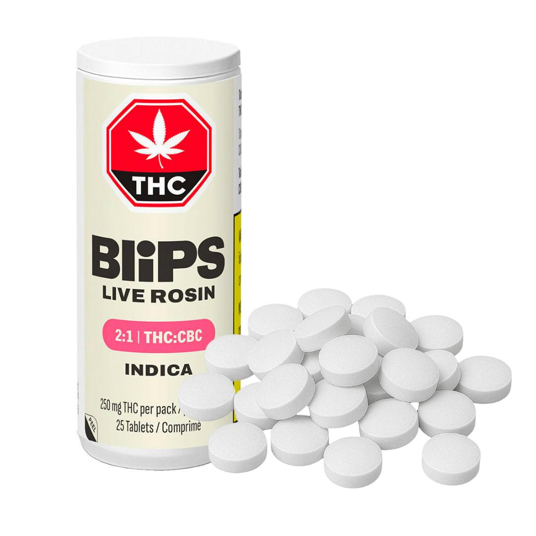 Live Rosin 2:1 THC+CBC Tablets | 25 Caps | Indiva Blips