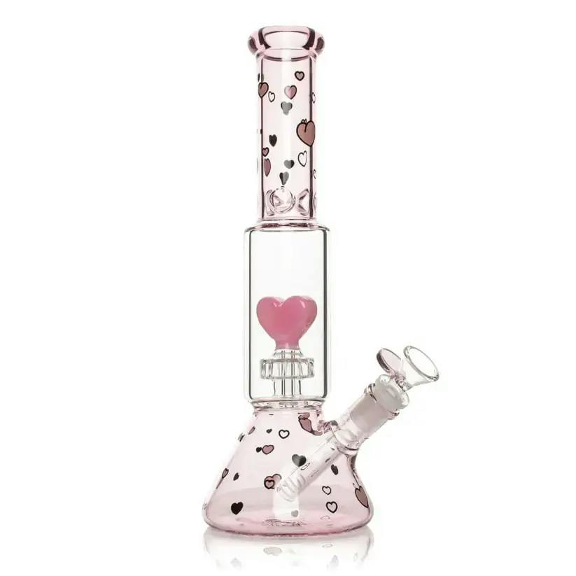 Floating Hearts Dual Chamber Beaker - 12"