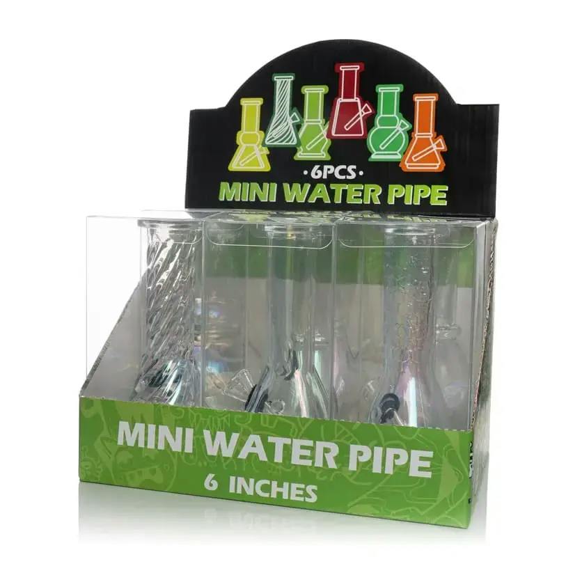 Iridescent Mini Water Pipe - 6"