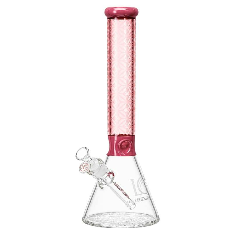 Legendary Sandblasted Beaker - 16" Pink