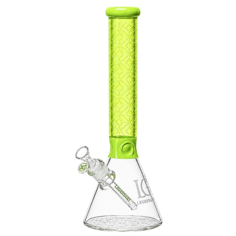Legendary Sandblasted Beaker - 16" Green