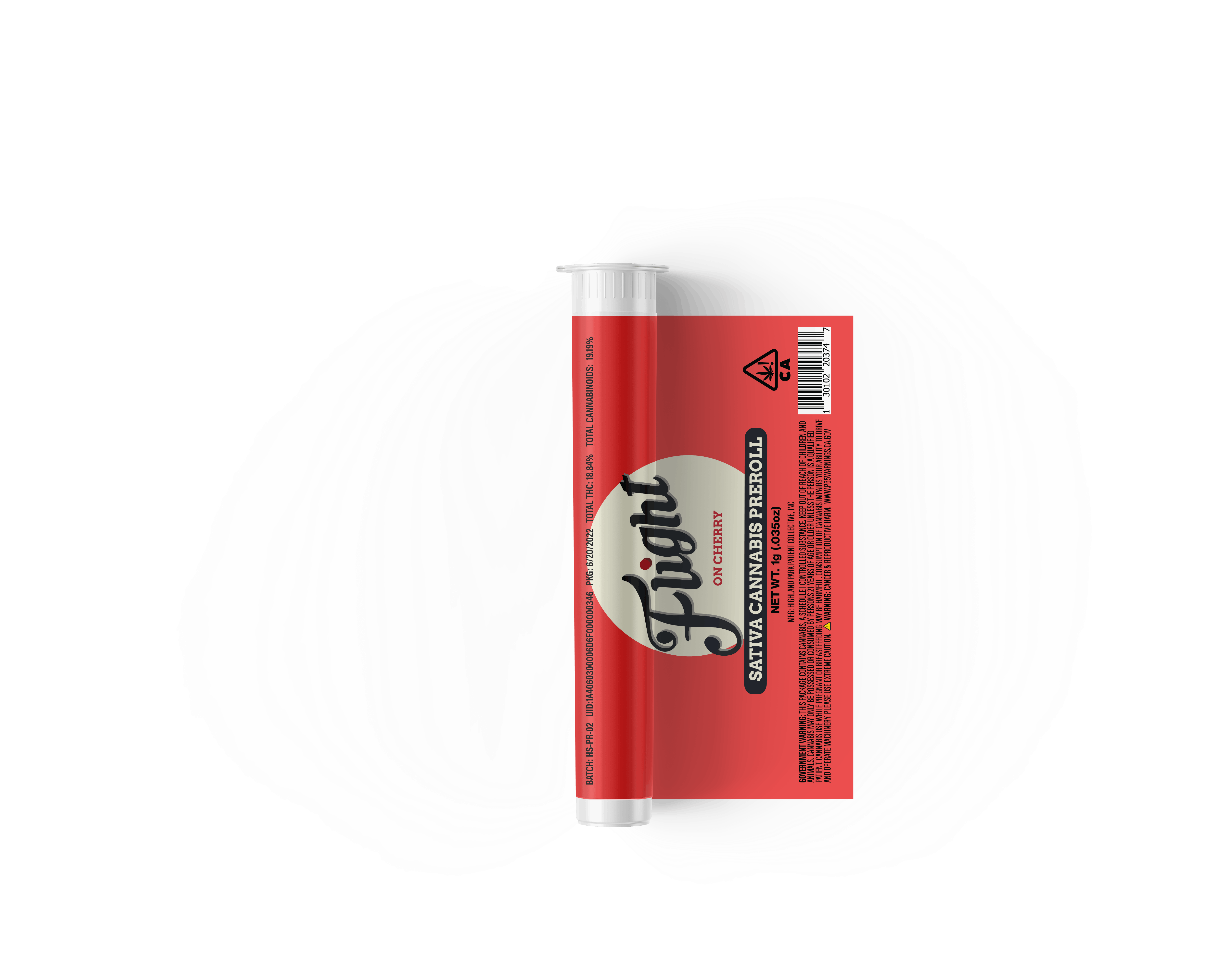 Flight On Cherry - Sativa - 1g House Pre-Roll - Retail