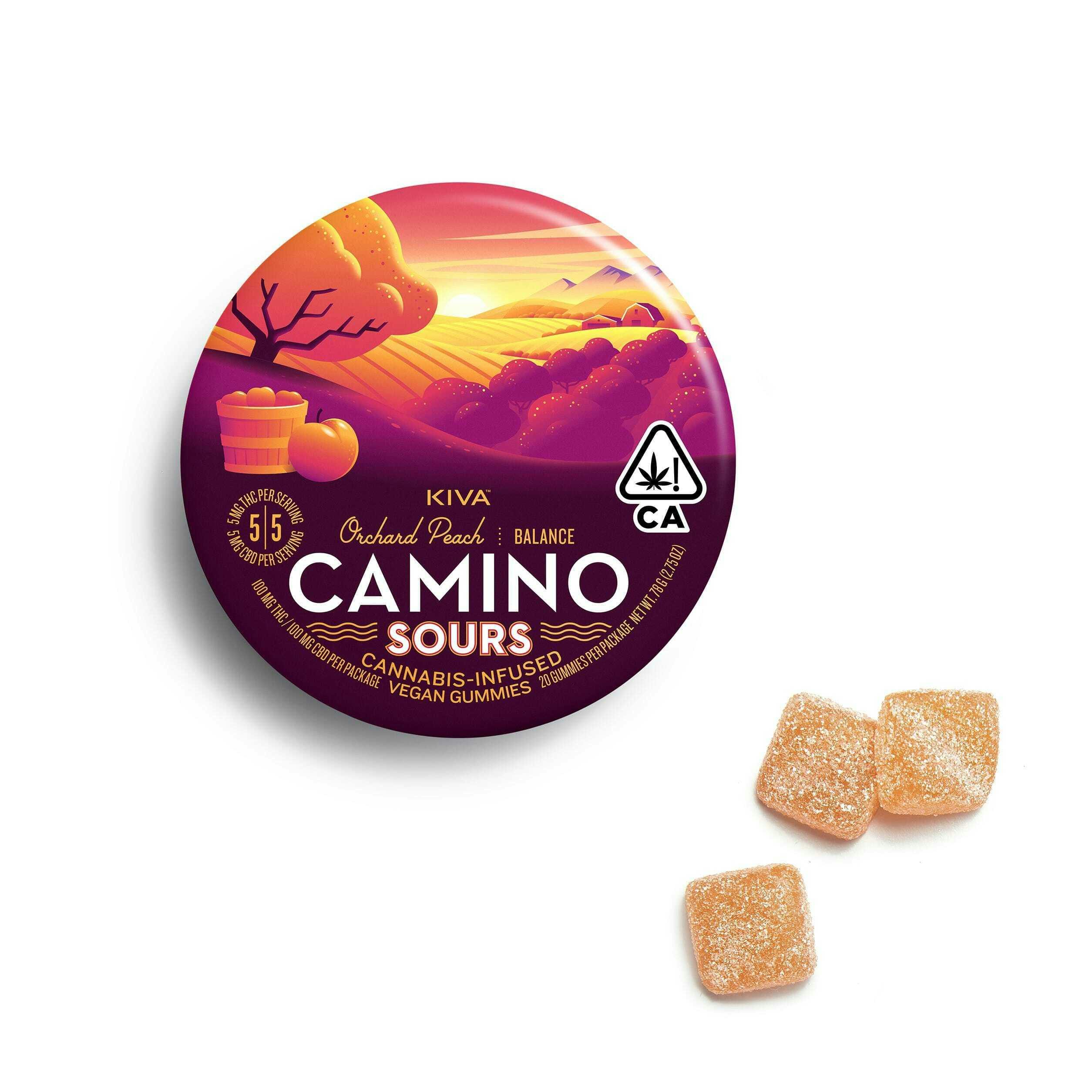 Balance | Orchard Peach Sours THC:CBD 1:1 Gummies | 100mg | 20ct | 5mg/ea