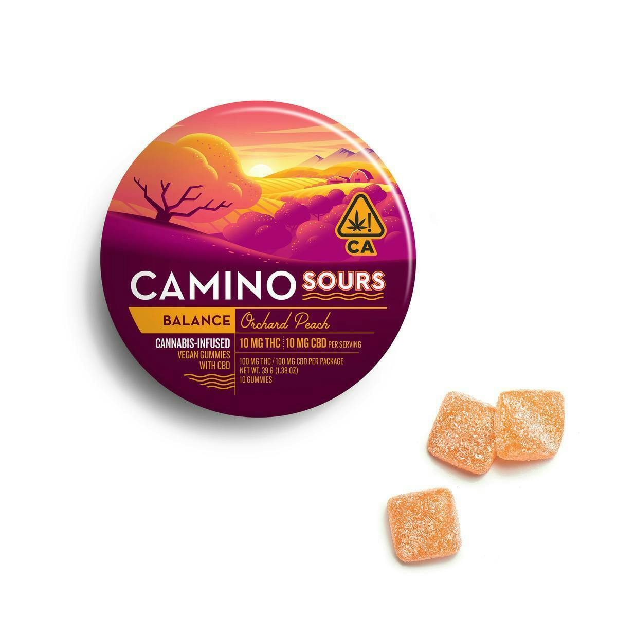 CAMINO — 10 Pcs Sours Orchard Peach