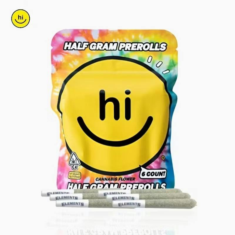 Hi Prerolls - 6 Pack (0.5g) - Kakigori (H) - 3 g - 6 Pack