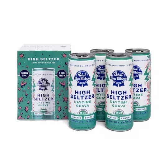 PABST LABS - INFUSED SELTZER DAYTIME GUAVA 15MG 4PK, PABST LABS