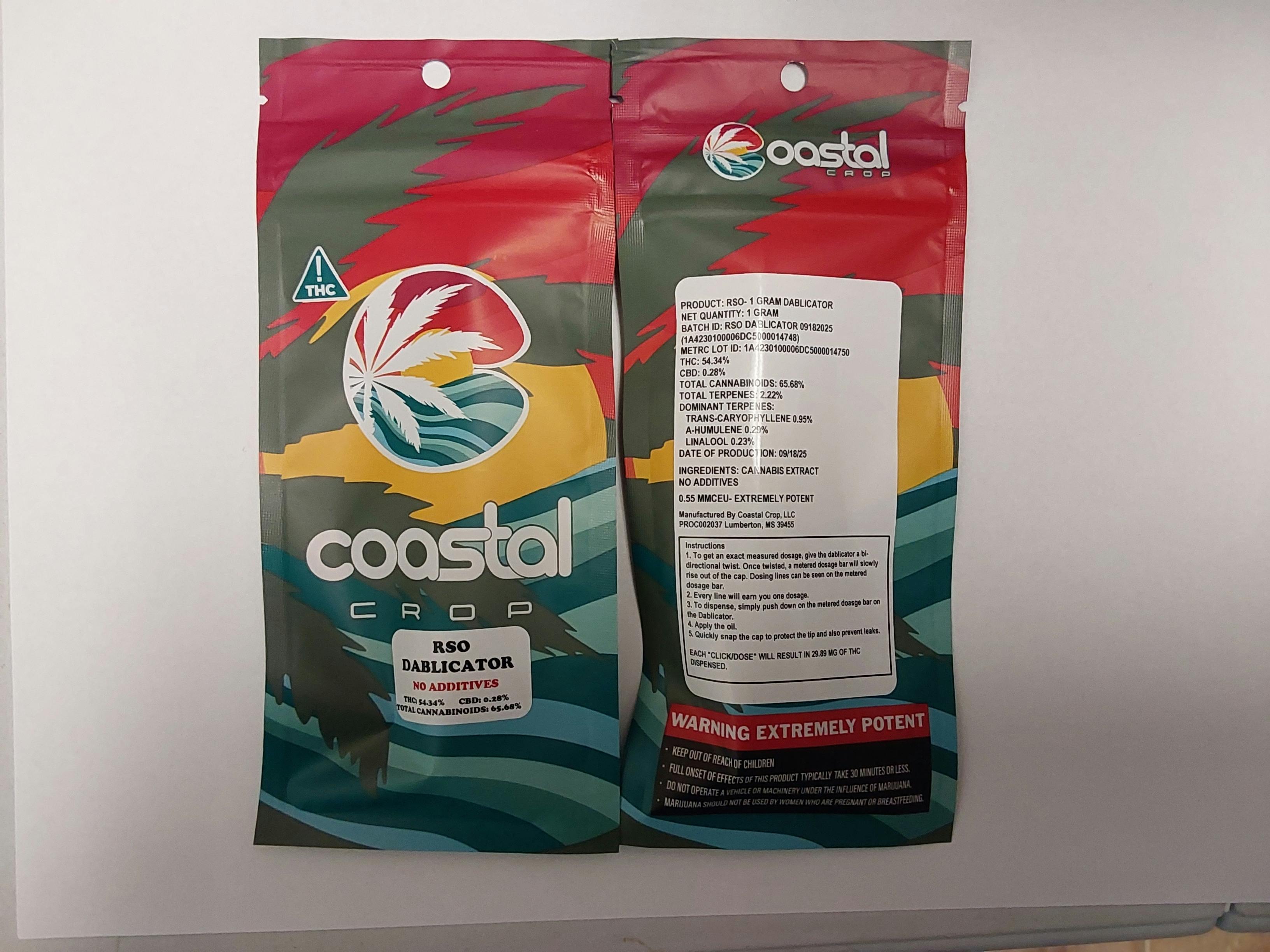RSO Dablicator | 1G Dablicator | Coastal Crop