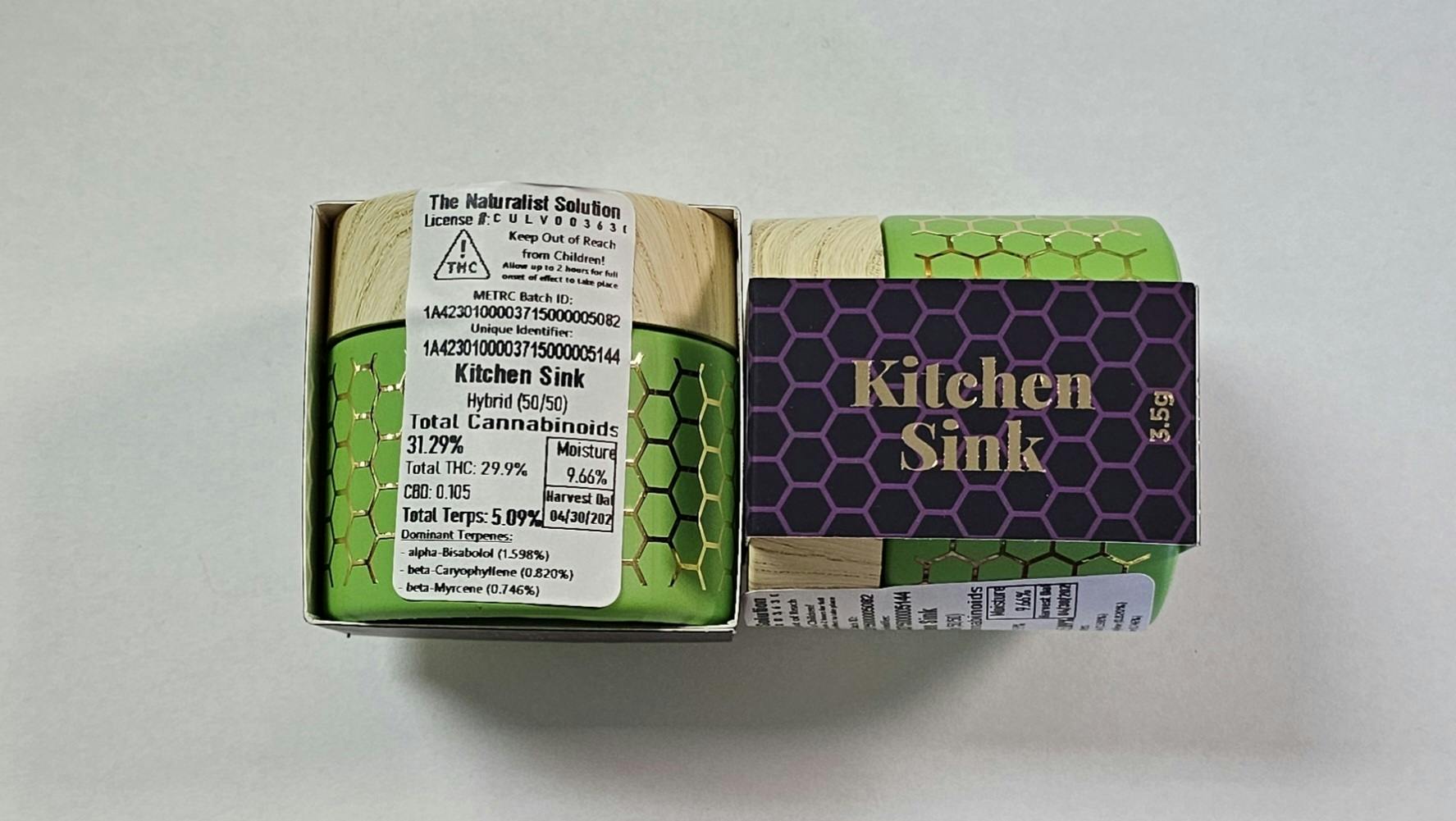 5% Terps | Kitchen Sink | 3.5g Flower | Naturalist Solution