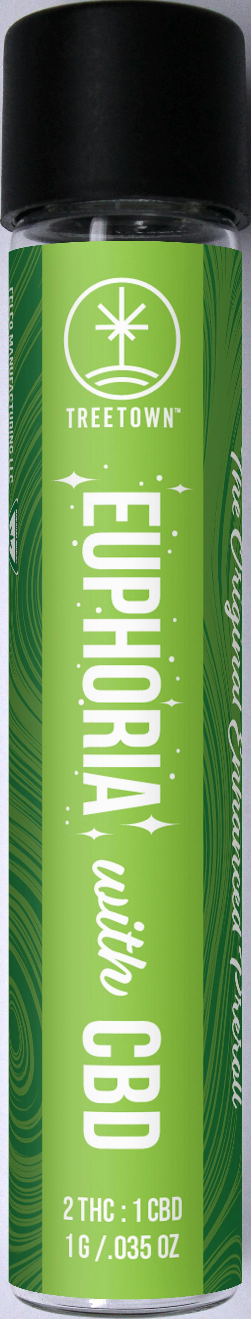 TreeTown Euphoria Enhanced THC/CBD Pre-Roll 1G Mega