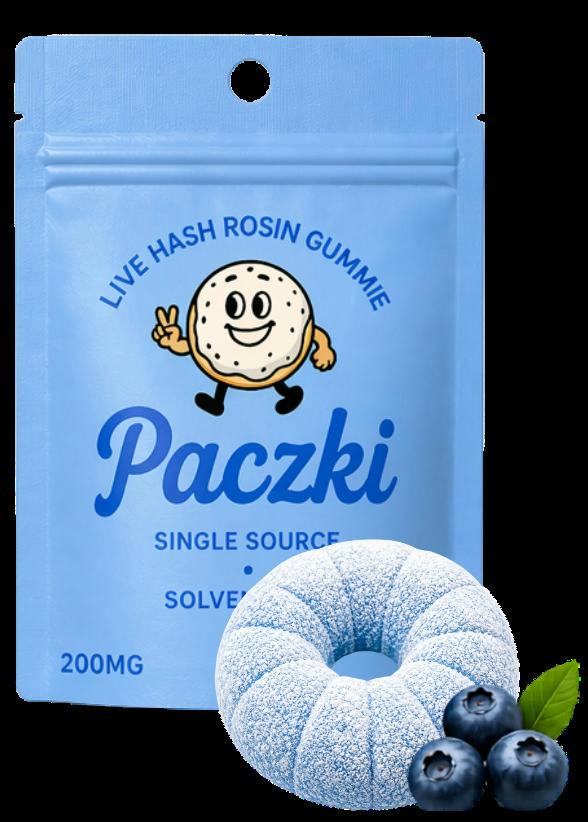 Paczki Live Rosin Gummy 200mg Blueberry