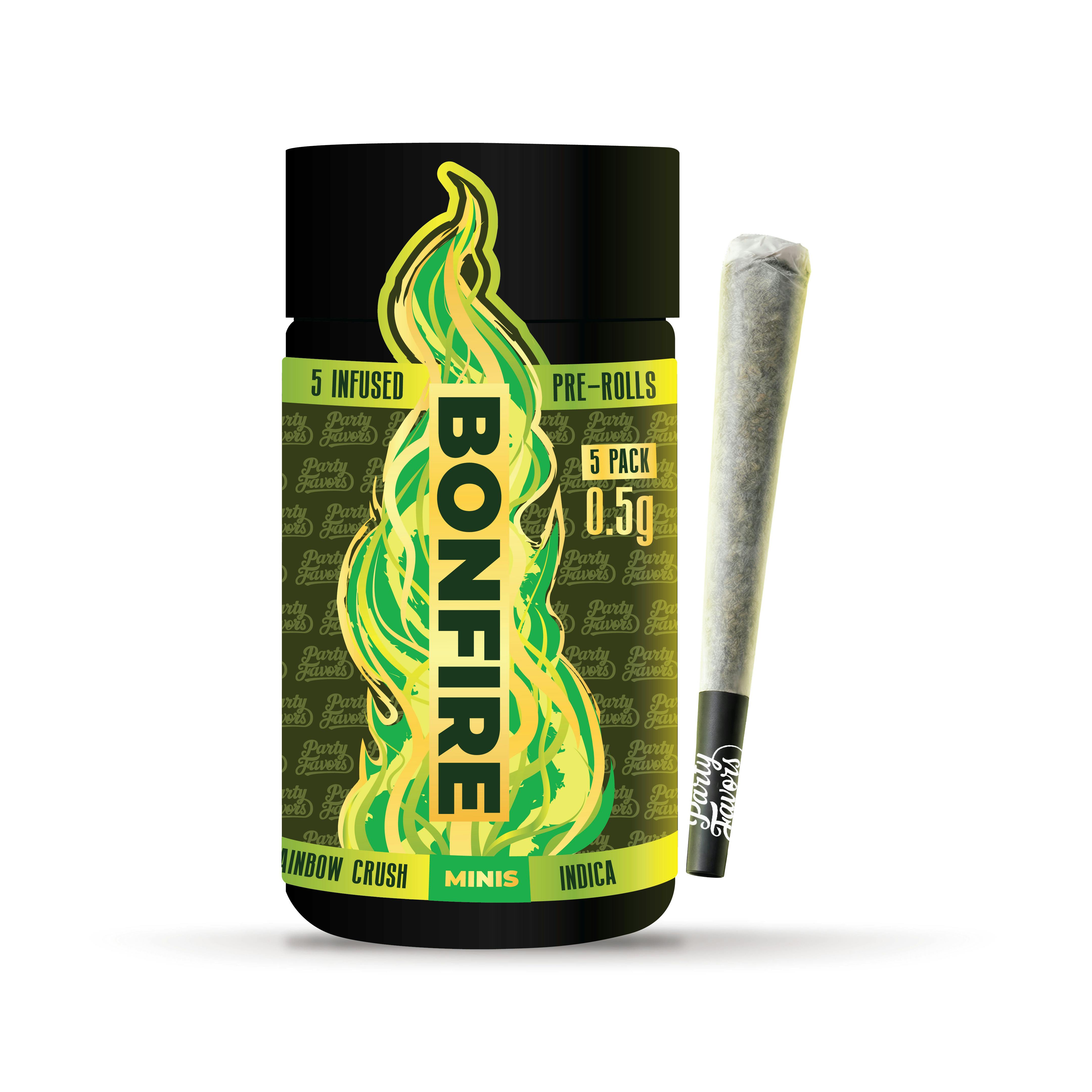 Party Favors Bonfire Pre-Roll 5pk Rainbow Crush