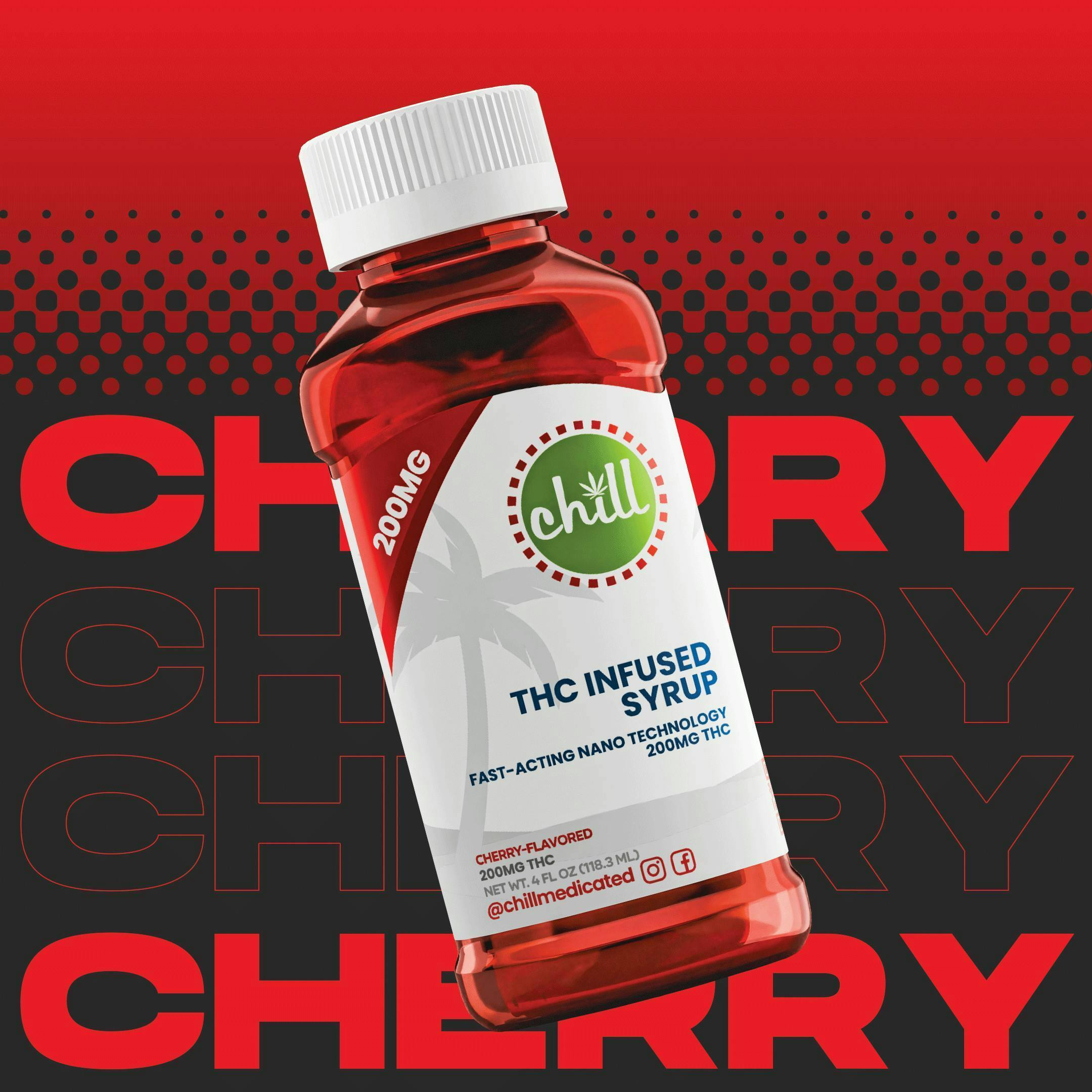 Chill Medicated | Sunrise Orange Cream Pop | 2:3:1 THC:CBG:THCV 200mg Syrup