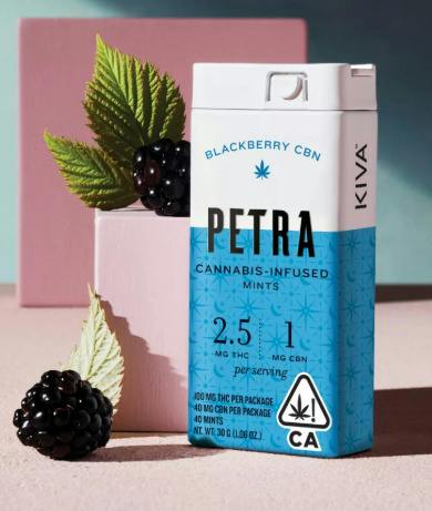 Petra - Blackberry CBN - 100mg Mints (40x2.5mg)
