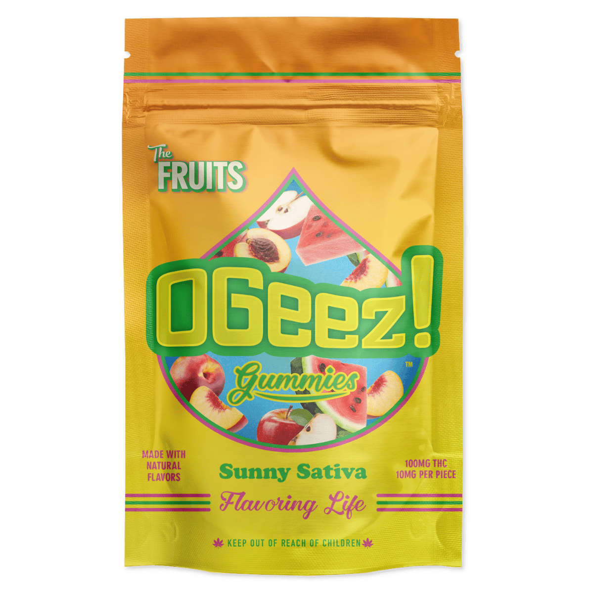 GUMMY | THE FRUITS | SUNNY SATIVA | 100MG | 10PK