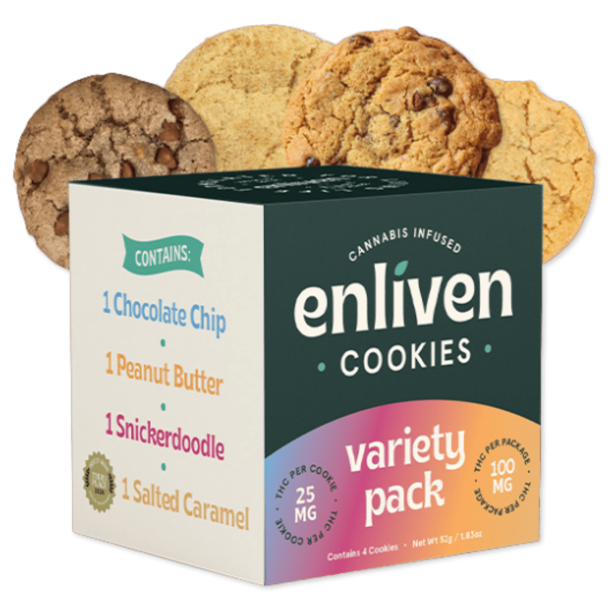 COOKIE | VARIETY PACK | 100MG | 4PK