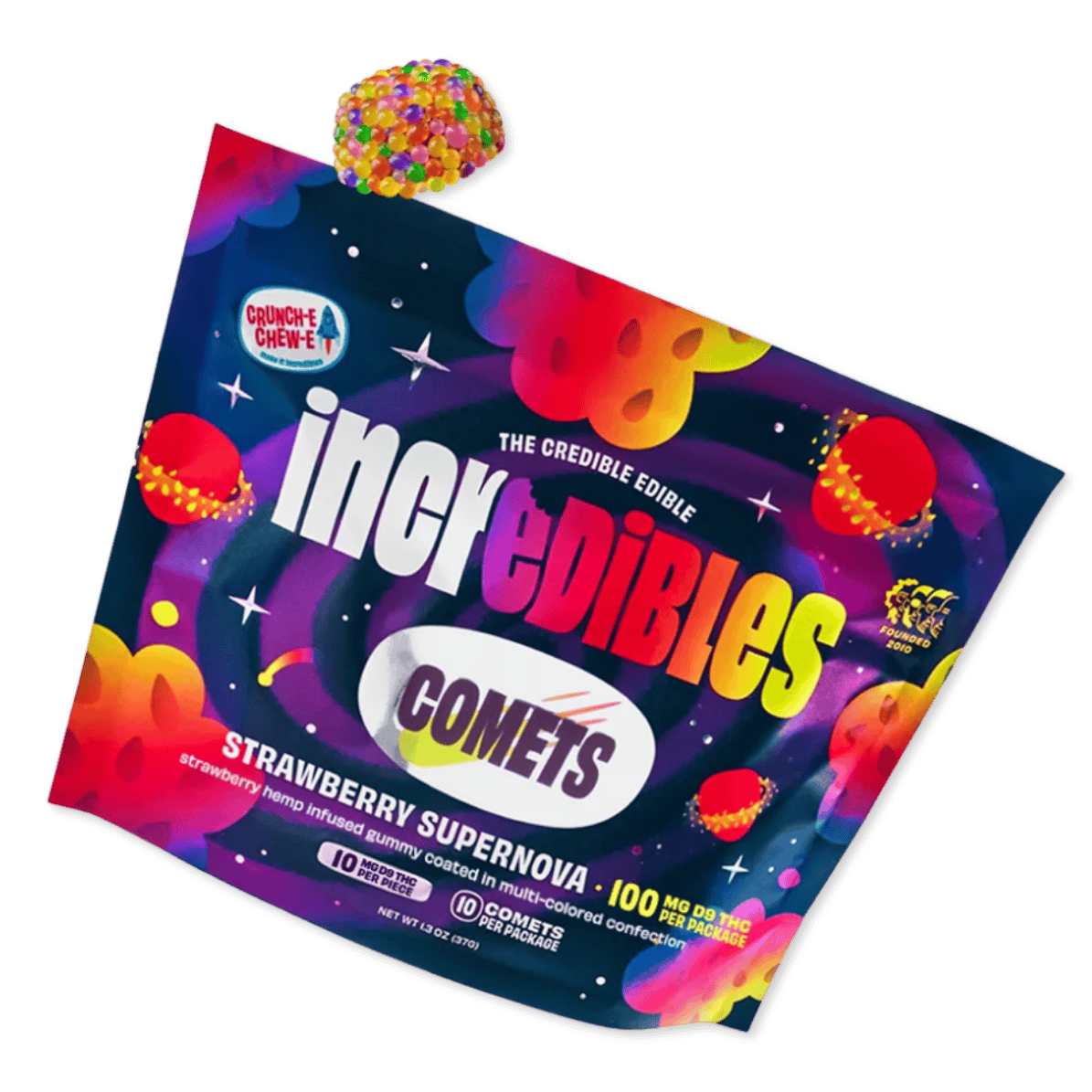 GUMMY | COMETS | STRAWBERRY SUPERNOVA | 100MG | 10PK