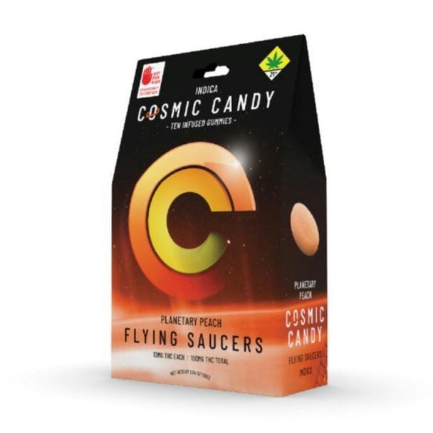 Indica Peach Gummies 100mg - Cosmic Candy