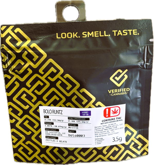 OCD - PrePack Flower - Bolo Runtz - 3.5g