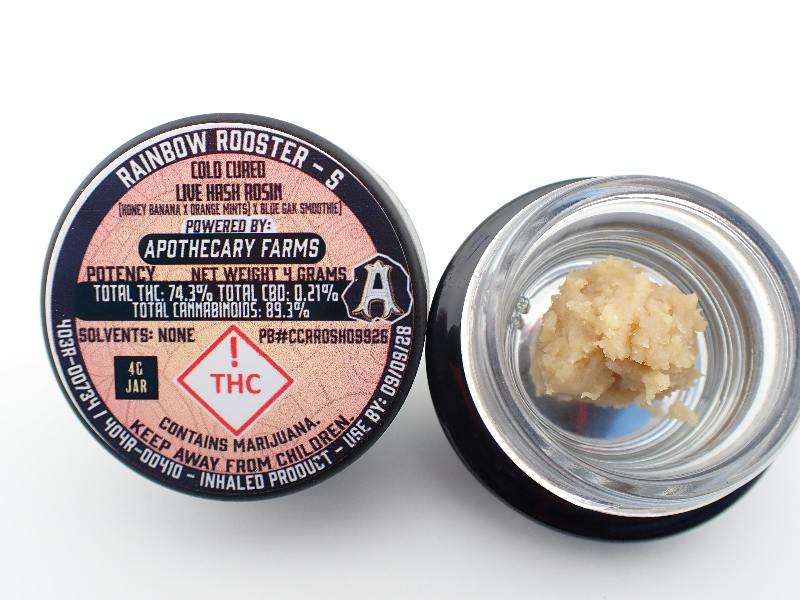 Rainbow Rooster Live Hash Rosin Baller - S 4G