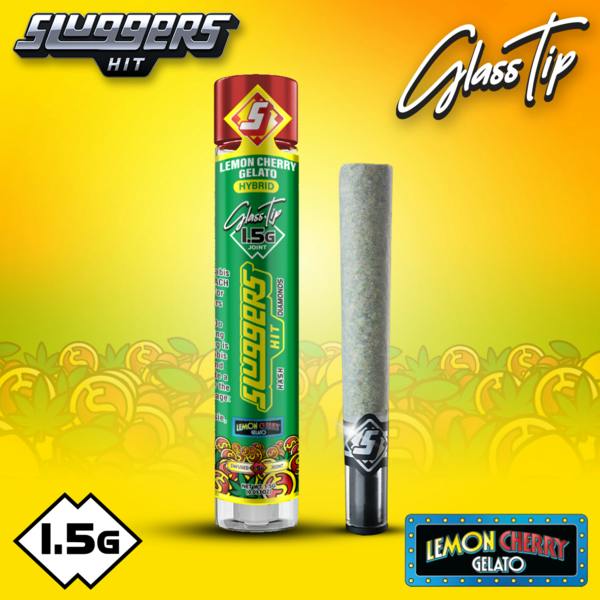 Sluggers | Lemon Cherry Gelato | Infused Glass Tip Pre-Roll | 1.5g
