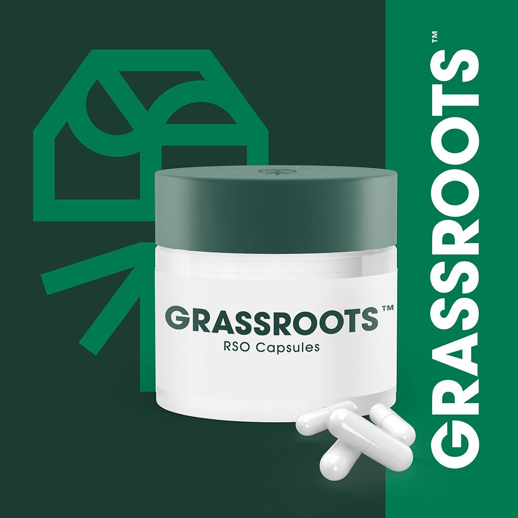 Grassroots | RSO Capsules | 100mg at Cannalicious