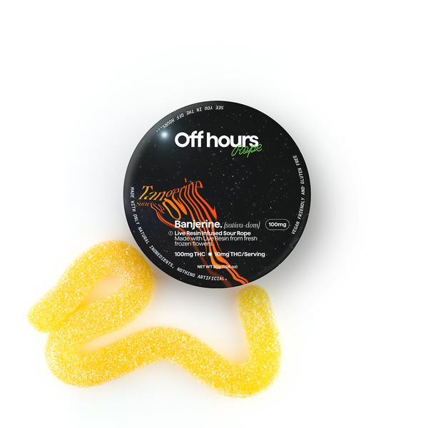 Off hours | Banjerine | Live Resin Rope | 100mg at Cannalicious