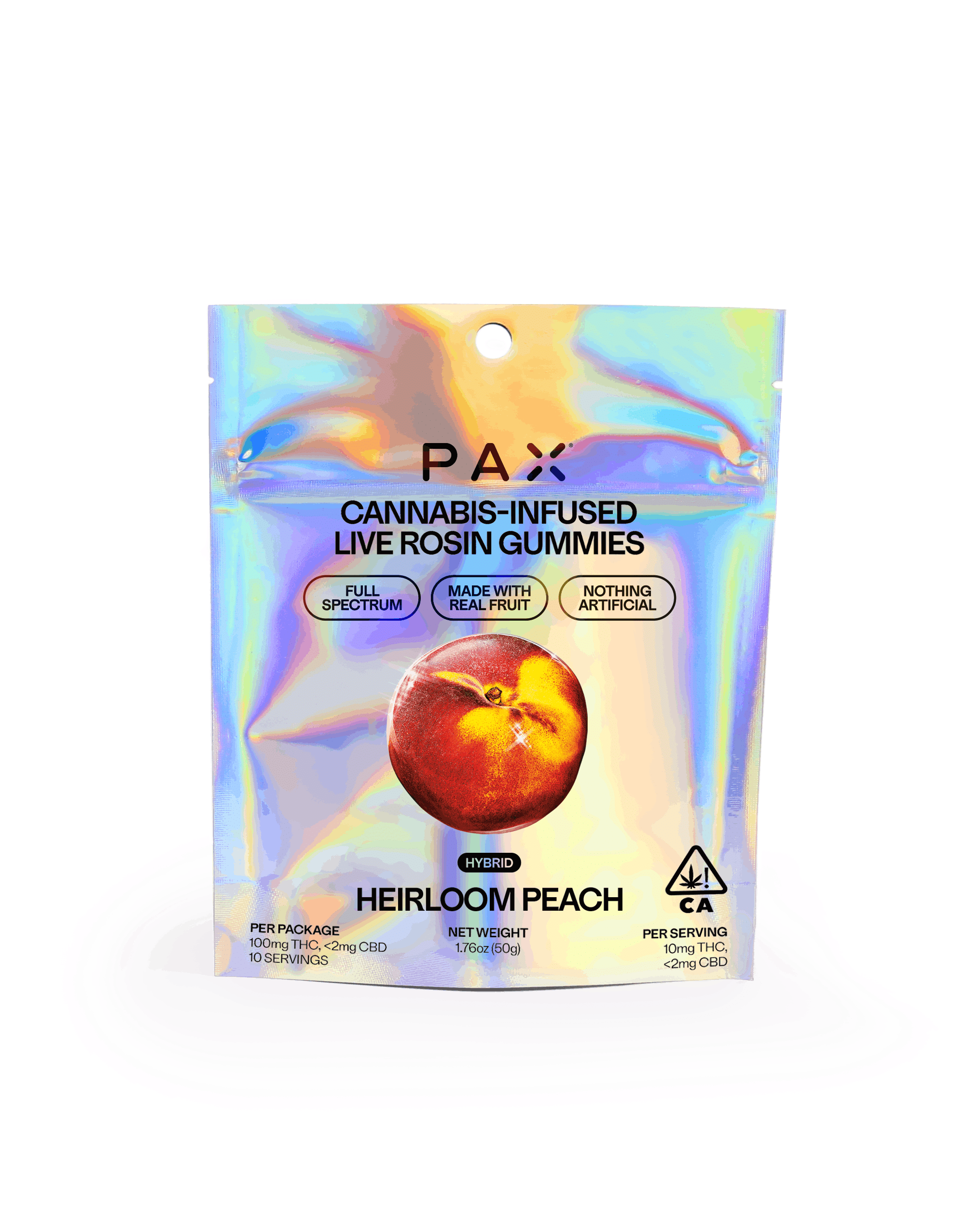 Heirloom Peach — 100mg Live Rosin Gummies