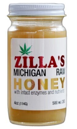Peach Raw Honey | 500mg CBD | Zilla's Michigan