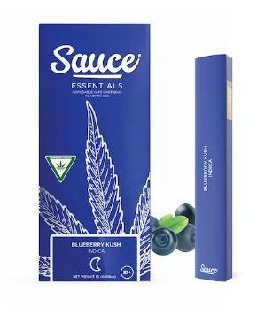 Blueberry Kush | Disposable | 1g | Sauce Essentials cannabis product