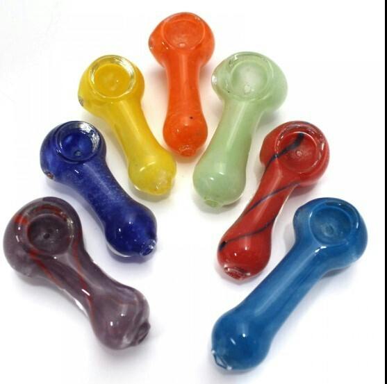 2.5" - 3" Peanut Glass Hand Pipe | Assorted Colors