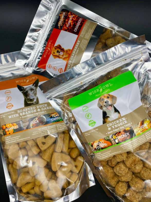Dog Biscuits | 300mg CBD | Sweet Potato and Honey | Wise Owl Apothecary