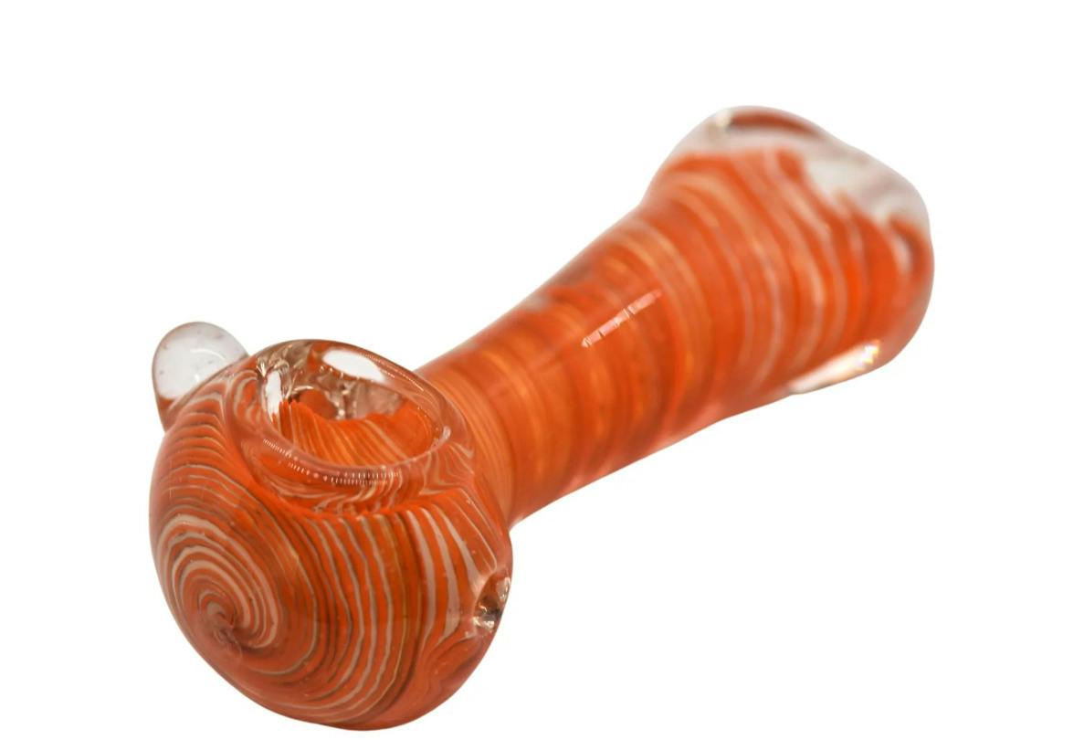 4" Spiral Flat Mouth Hand Glass