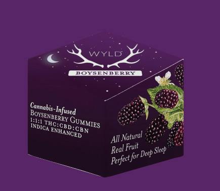 Boysenberry Gummies | 2:1:1 CBN:CBD:THC | Indica | 200mg | Wyld