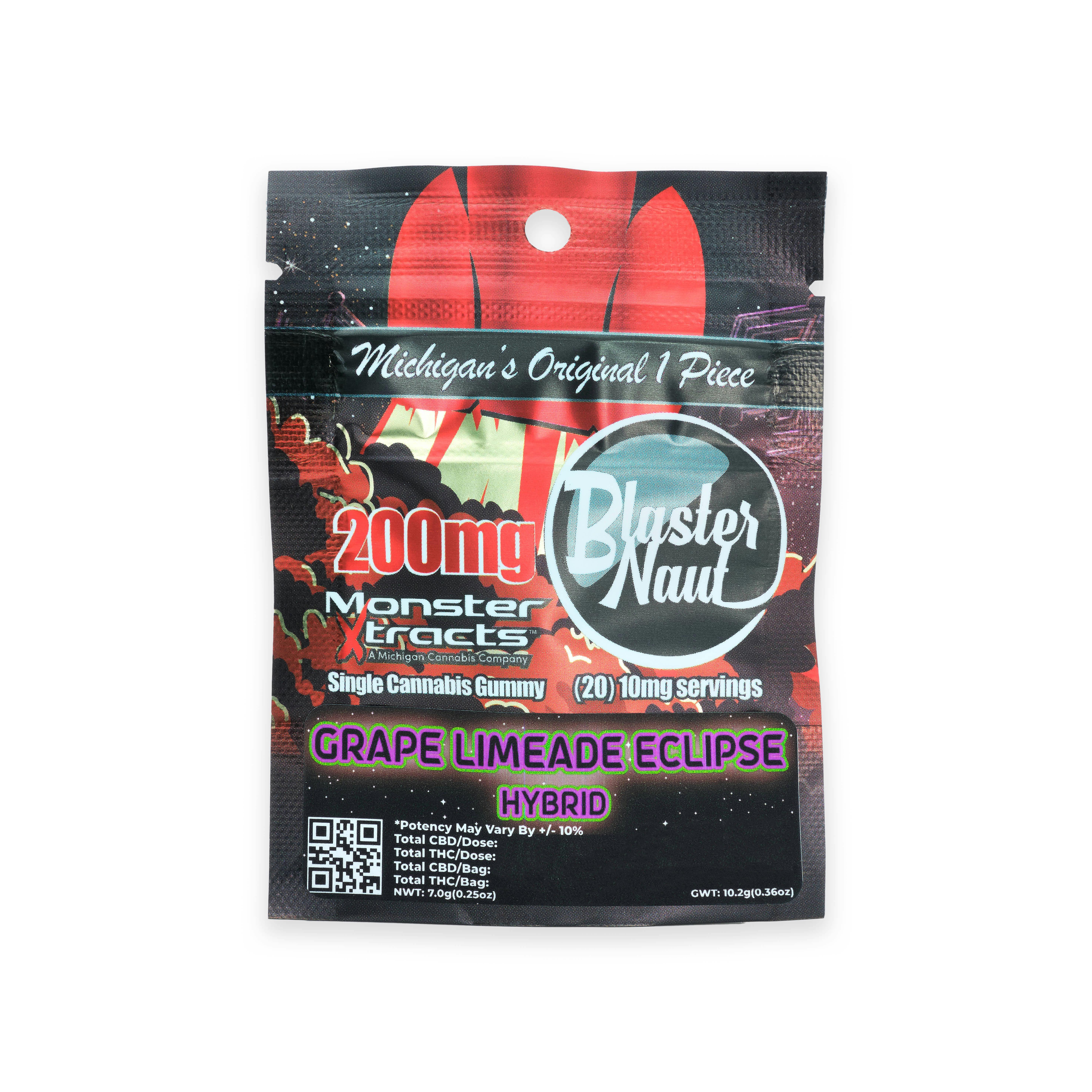 GRAPE LIMEADE ECLIPSE | 1 x 200mg | Blaster Naut at Bazonzoes Recreational Provisioning Center and Drive-thru
