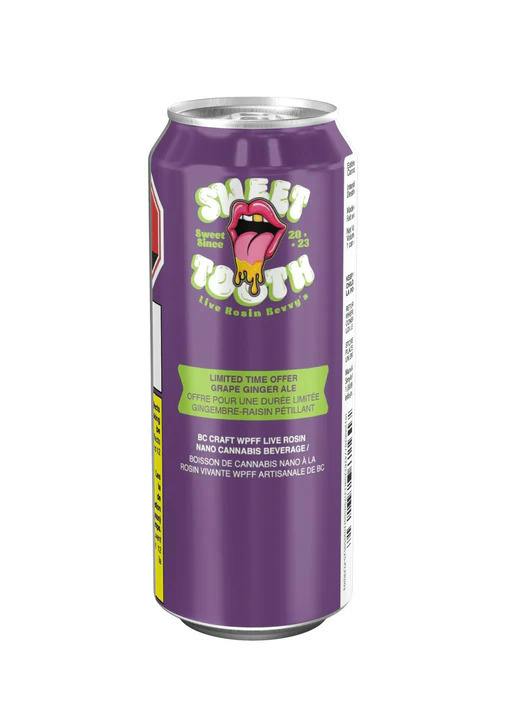 SWEET TOOTH Live Rosin Grape Gingerale Beverage 10mg THC/20mg CBG 355mL