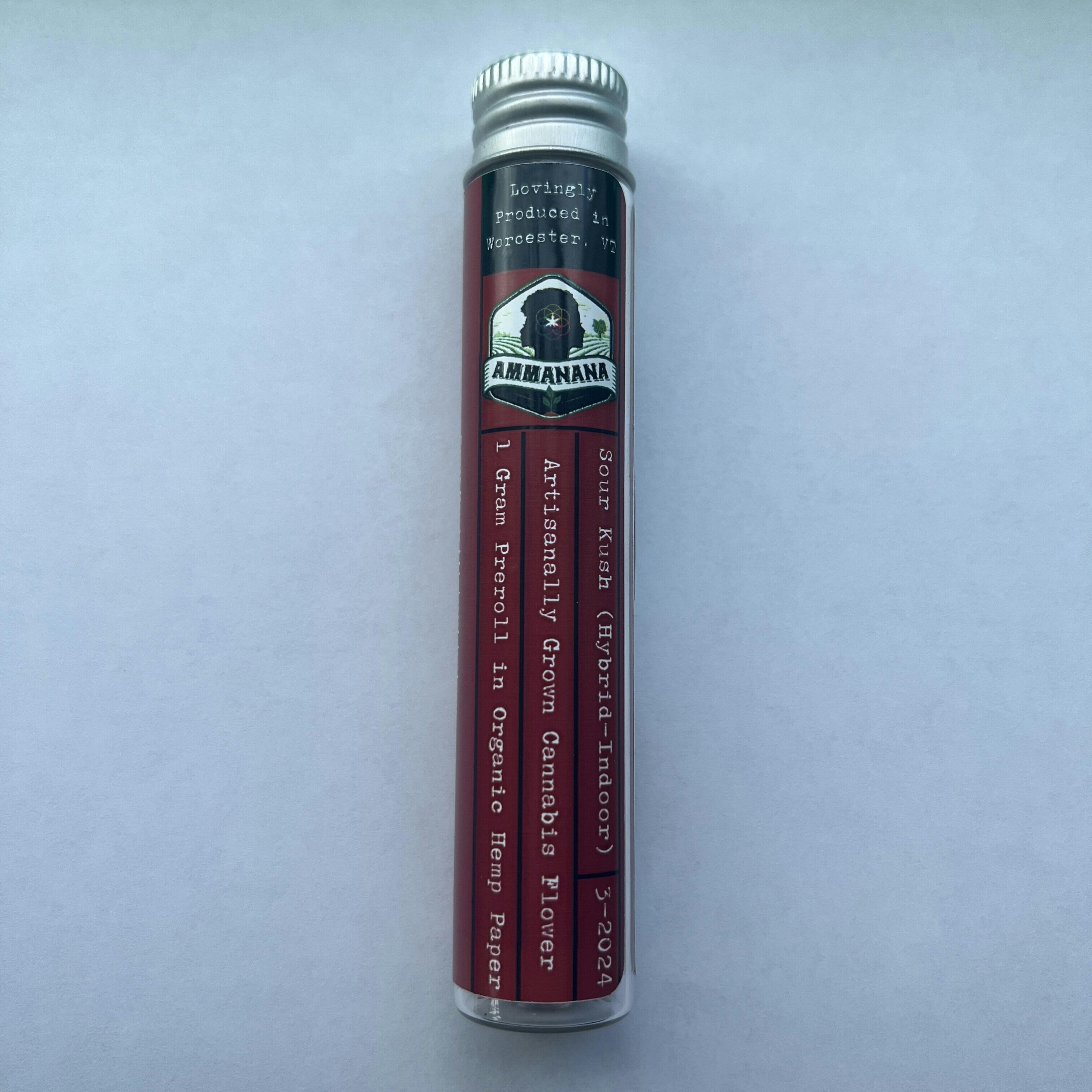 Sour Kush 1g Pre-Roll at True 802 Cannabis