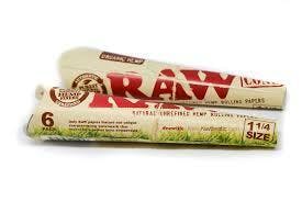 Raw Cones, 1 1/4 6pk at True 802 Cannabis