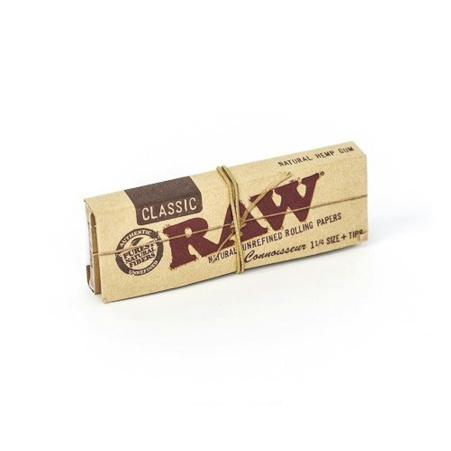 Raw Connoiseur Pack 1 1/4 Papers + Tips at True 802 Cannabis