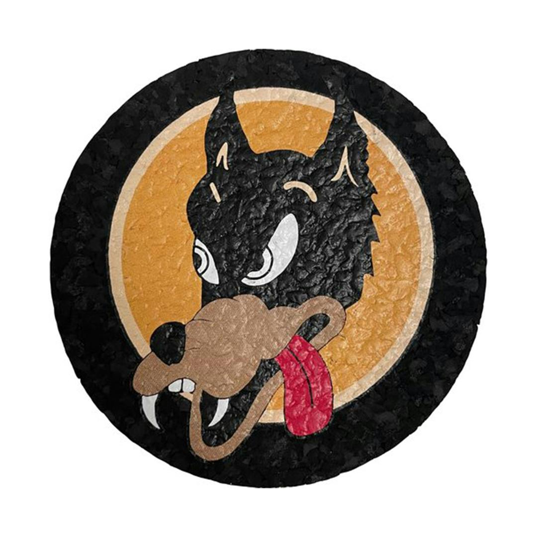 6" Jerry Garcia Wolf Dab Coaster