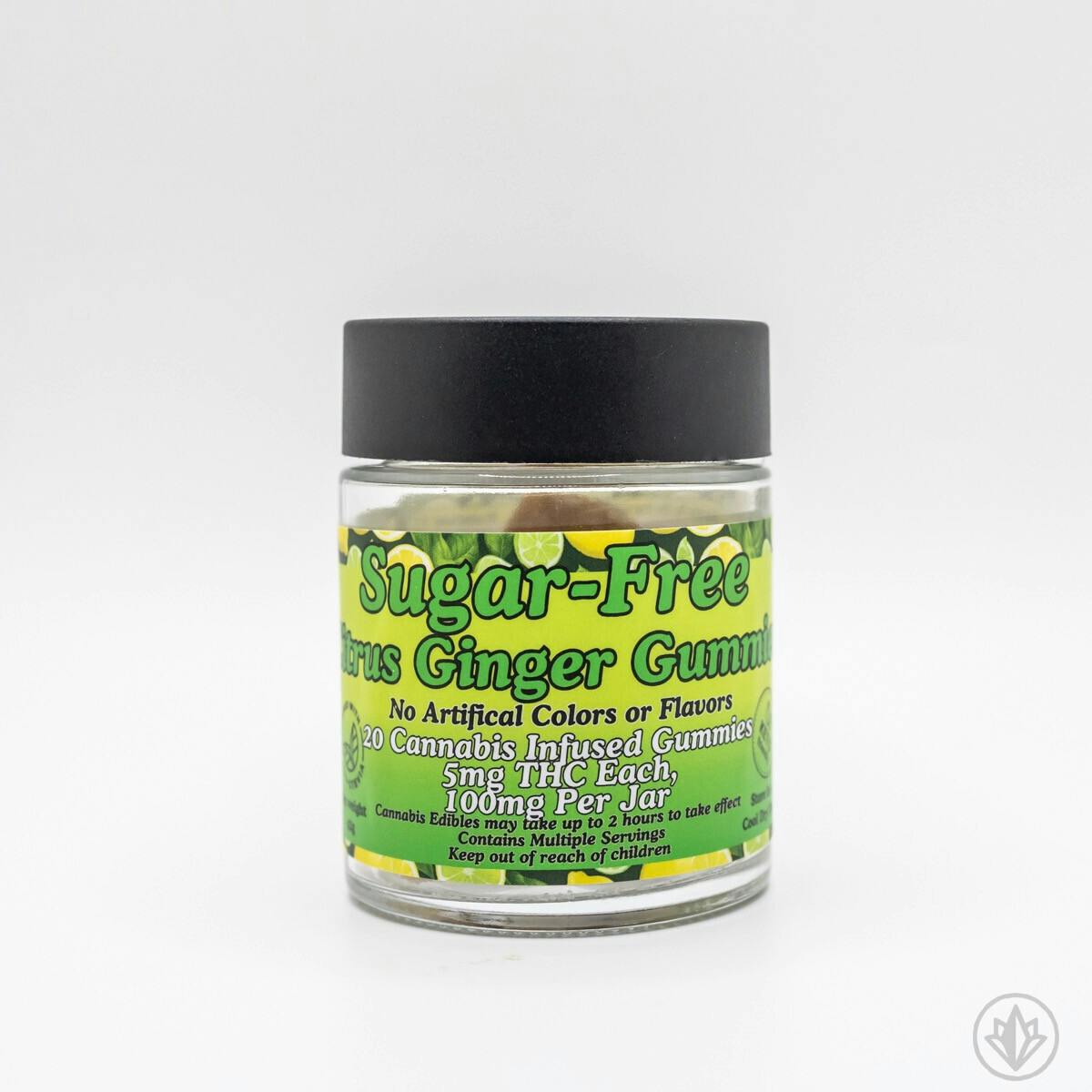 Sugar-Free Citrus Ginger Gummies, 5mg 20pk at True 802 Cannabis