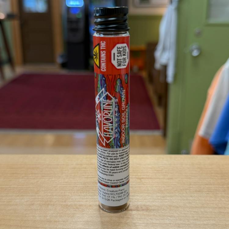 Creature Panic, 1g Pre-Roll at True 802 Cannabis